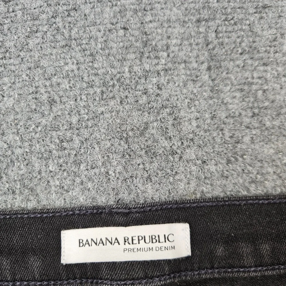 Banana Republic Premium Denim Skinny Jeans Mens Black Stretch RN 54023
